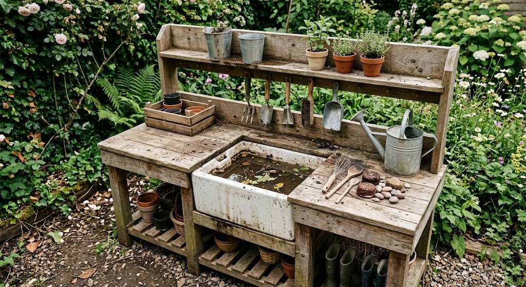 25 DIY Mud Kitchen Ideas That Will Make Your Kids Never Want to Come Inside